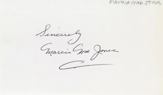 Marcia Mae Jones autograph