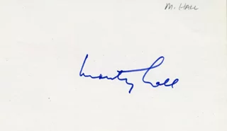 Monty Hall autograph