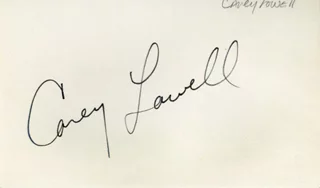 Carey Lowell autograph