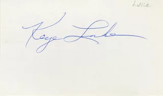 Keye Luke autograph