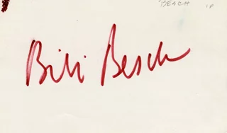 Bibi Besch autograph