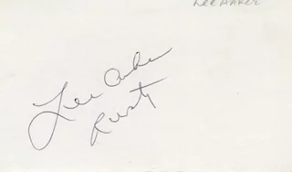 Lee Aaker autograph