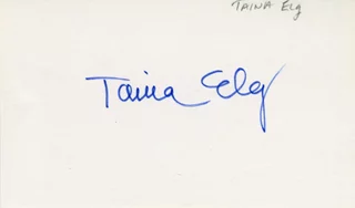 Taina Elg autograph