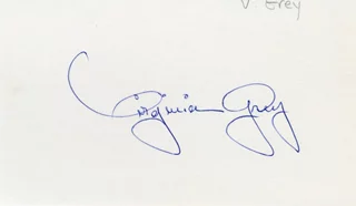 Virginia Grey autograph