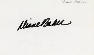 Diane Baker autograph