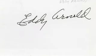 Eddy Arnold autograph