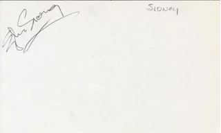 Sylvia Sidney autograph
