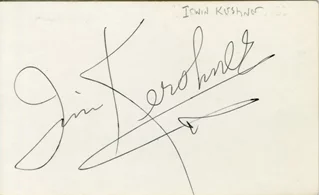 Irvin Kershner autograph
