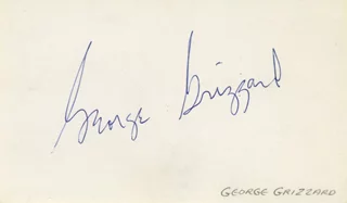 George Grizzard autograph
