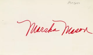 Marsha Mason autograph