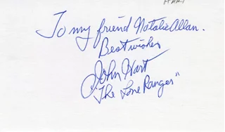 John Hart autograph