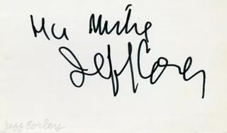 Jeff Corey autograph
