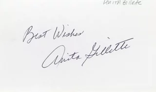 Anita Gillette autograph