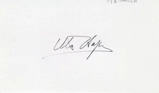 Uta Hagen autograph
