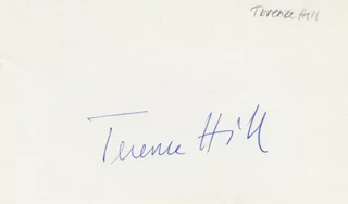 Terence Hill autograph