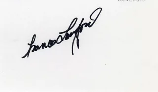 Frances Langford autograph