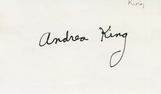 Andrea King autograph