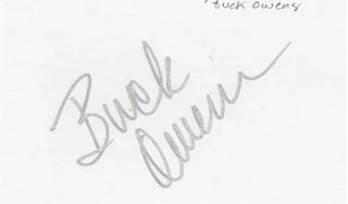 Buck Owens autograph