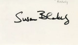 Susan Blakely autograph