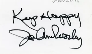 Jo Anne Worley autograph