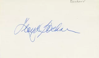 Lloyd Bochner autograph
