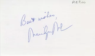 Marilyn McCoo autograph