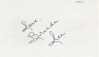 Brenda Lee autograph