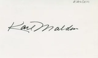 Karl Malden autograph