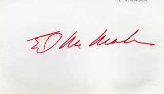 Ed McMahon autograph