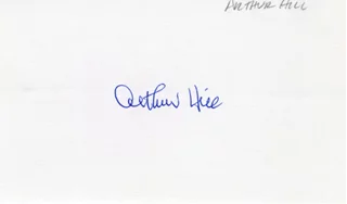 Arthur Hill autograph