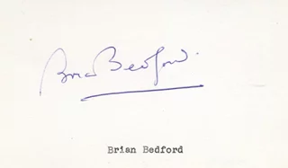 Brian Bedford autograph
