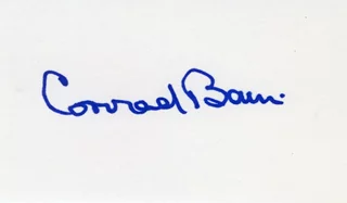 Conrad Bain autograph