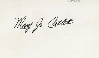 Mary Jo Catlett autograph