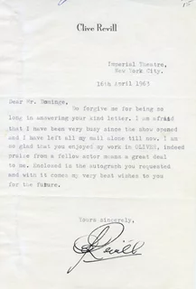 Clive Revill autograph