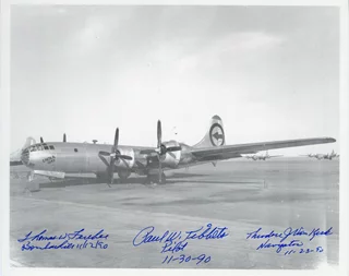 The Enola Gay autograph