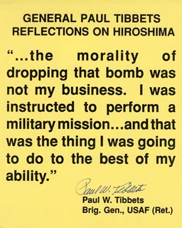 Paul W. Tibbets autograph