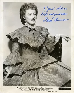 Irene Dunne autograph