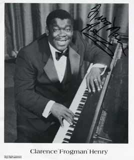 Clarence Frogman Henry autograph