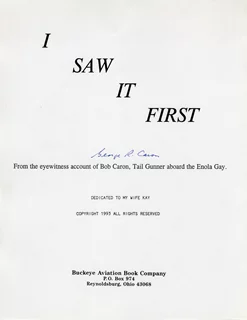 George Caron autograph