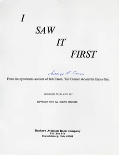 George Caron autograph