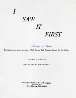 George Caron autograph