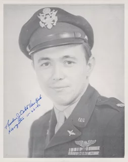 Theodore Van Kirk autograph