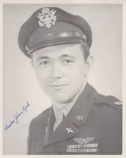 Theodore Van Kirk autograph