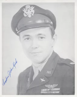 Theodore Van Kirk autograph