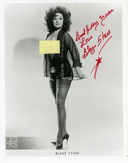 Blaze Starr autograph
