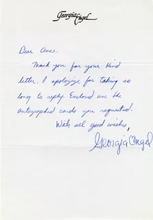 Georgia Engel autograph