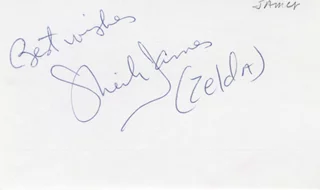 Sheila James autograph
