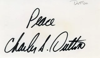 Charles S. Dutton autograph