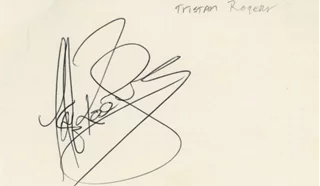 Tristan Rogers autograph