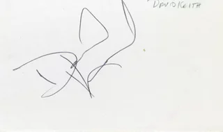 David Keith autograph